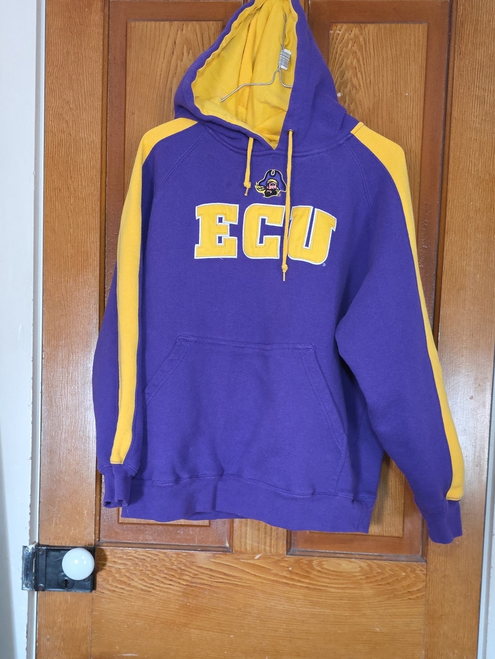 ECU Purple & Gold Pullover Hoodie - Men’s Sweater